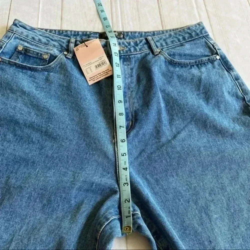 Missguided NWT Light Blue High Rise Boyfriend Jean 12R - Picture 9 of 15